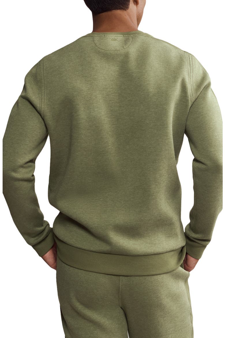 Heritage Midweight Crewneck Sweatshirt , Alternate, color, OLIVINE HEATHER