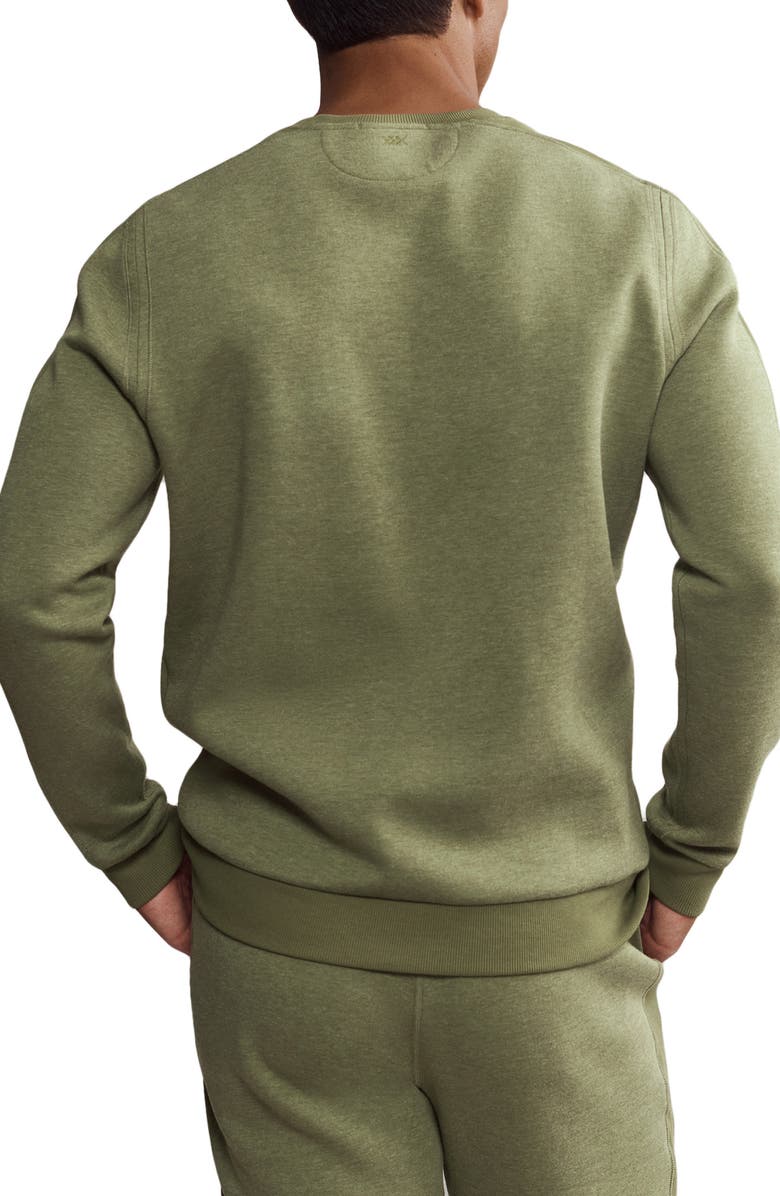 Rhone Heritage Midweight Crewneck Sweatshirt, Alternate, color, Olivine Heather