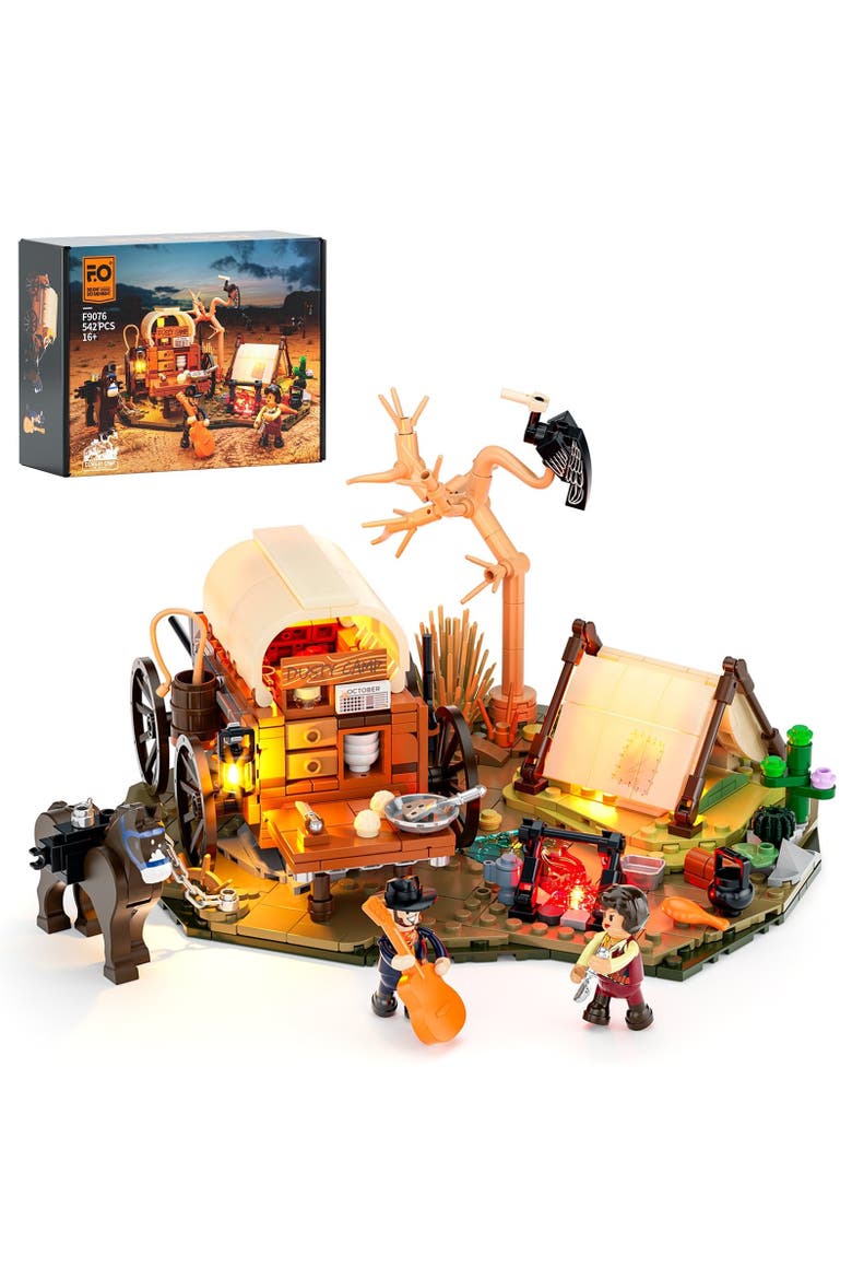Cowboy Camp Lighting Building Set Model OW542C, Main, color, Multicolor