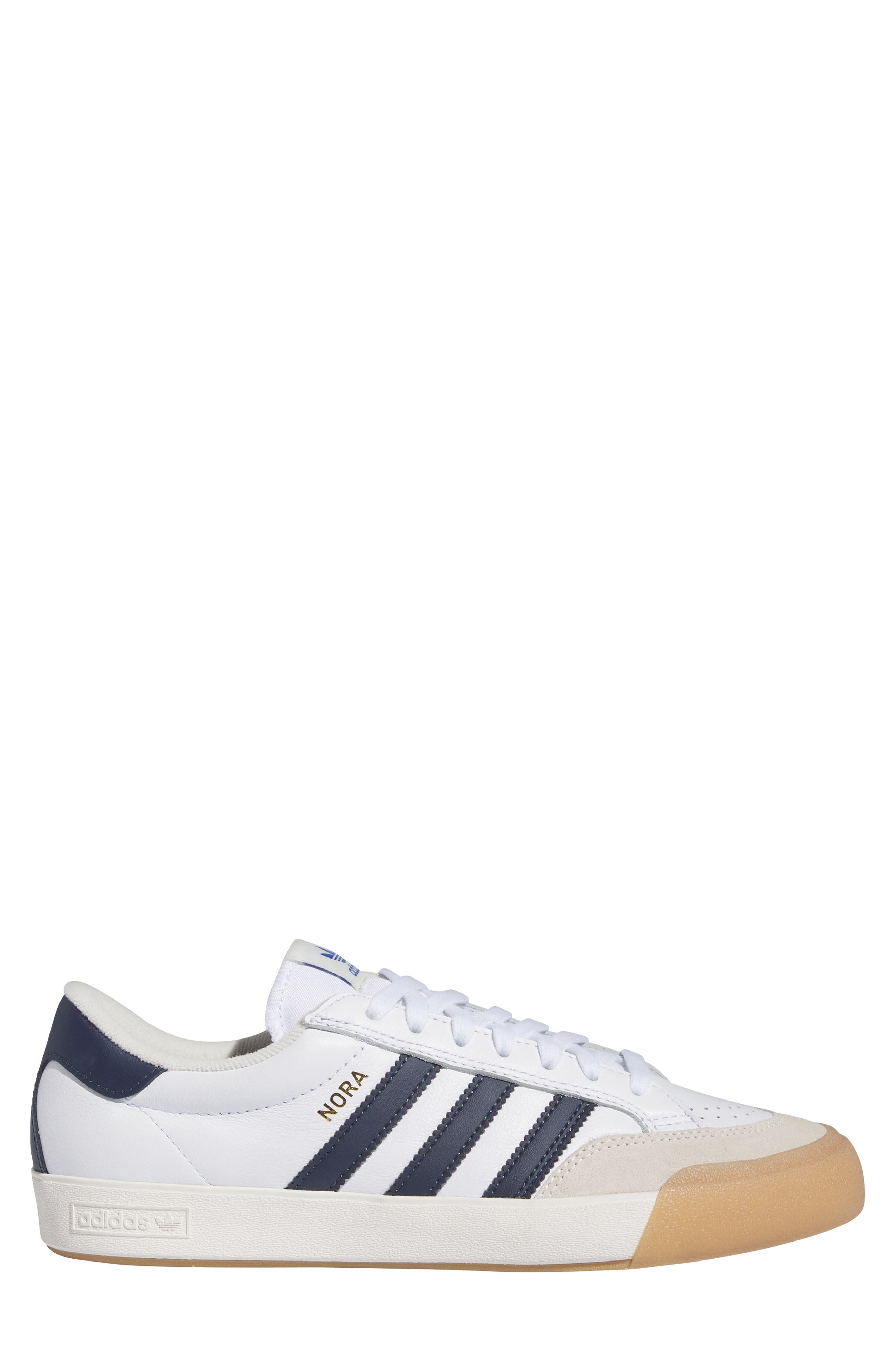 adidas Nora Sneaker, Alternate, color, White/ Navy/ White