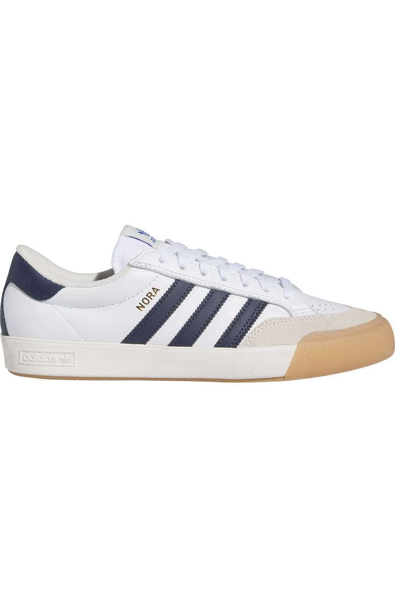 adidas Nora Sneaker, Alternate, color, White/ Navy/ White