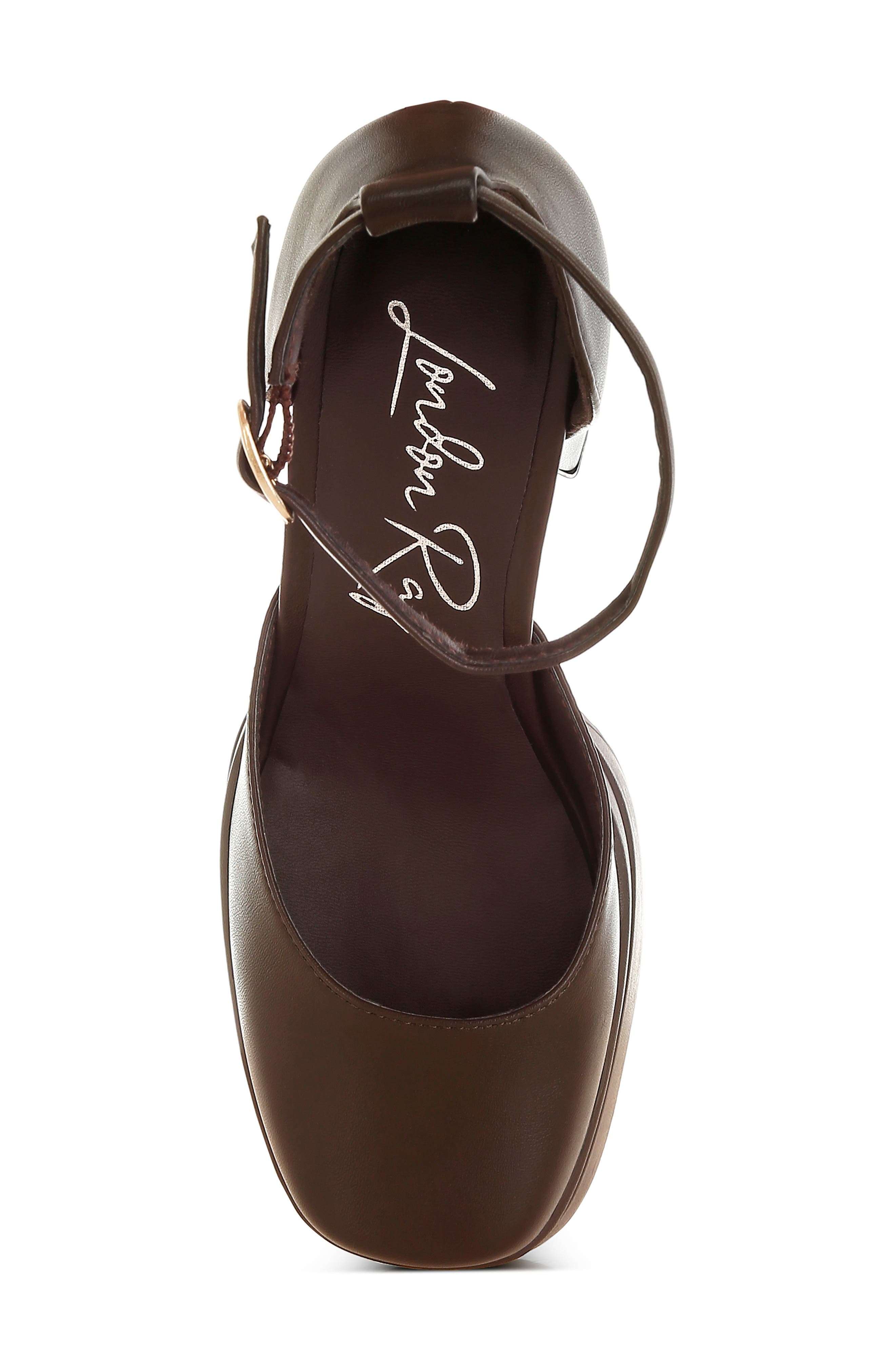 Araminta Block Heel Platform Pump, Alternate, color, BROWN