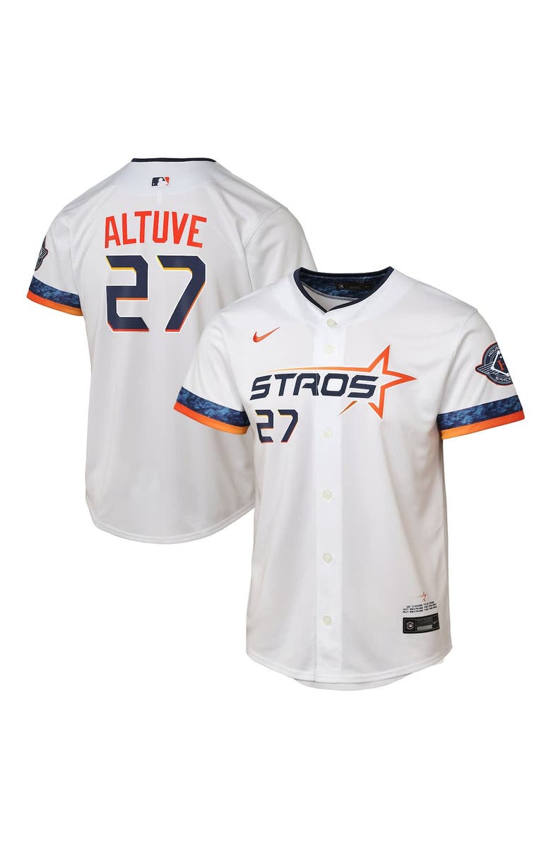 Nike Youth Nike Jose Altuve White Houston Astros 2025 City Connect Limited Player Jersey, Main, color, White