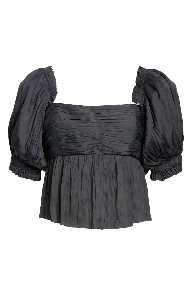 FRAME Puff Sleeve Empire Waist Blouse, Alternate, color, 