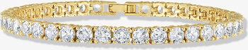Round Cut Tennis Anklet