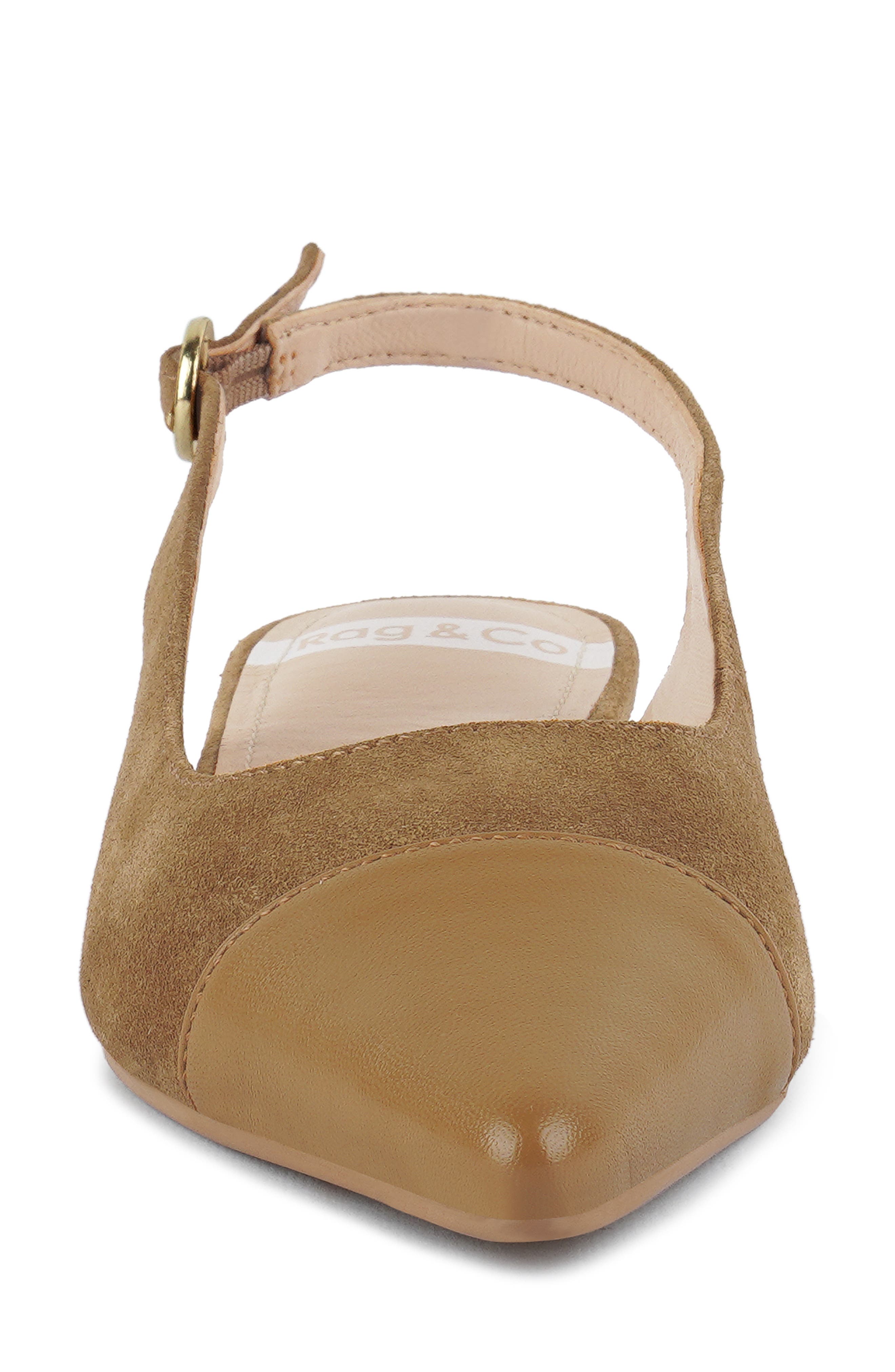 Rag & Co Uwaha Slingback Flat, Alternate, color, Tan