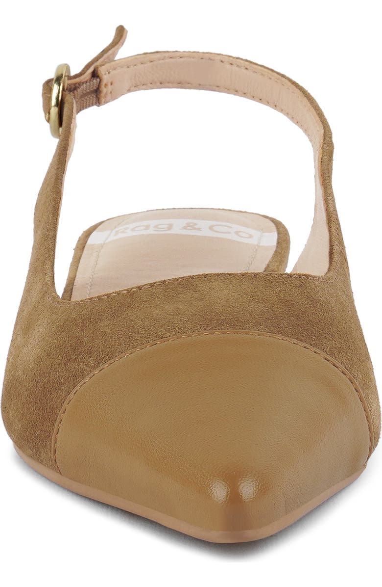 Rag & Co Uwaha Slingback Flat, Alternate, color, Tan