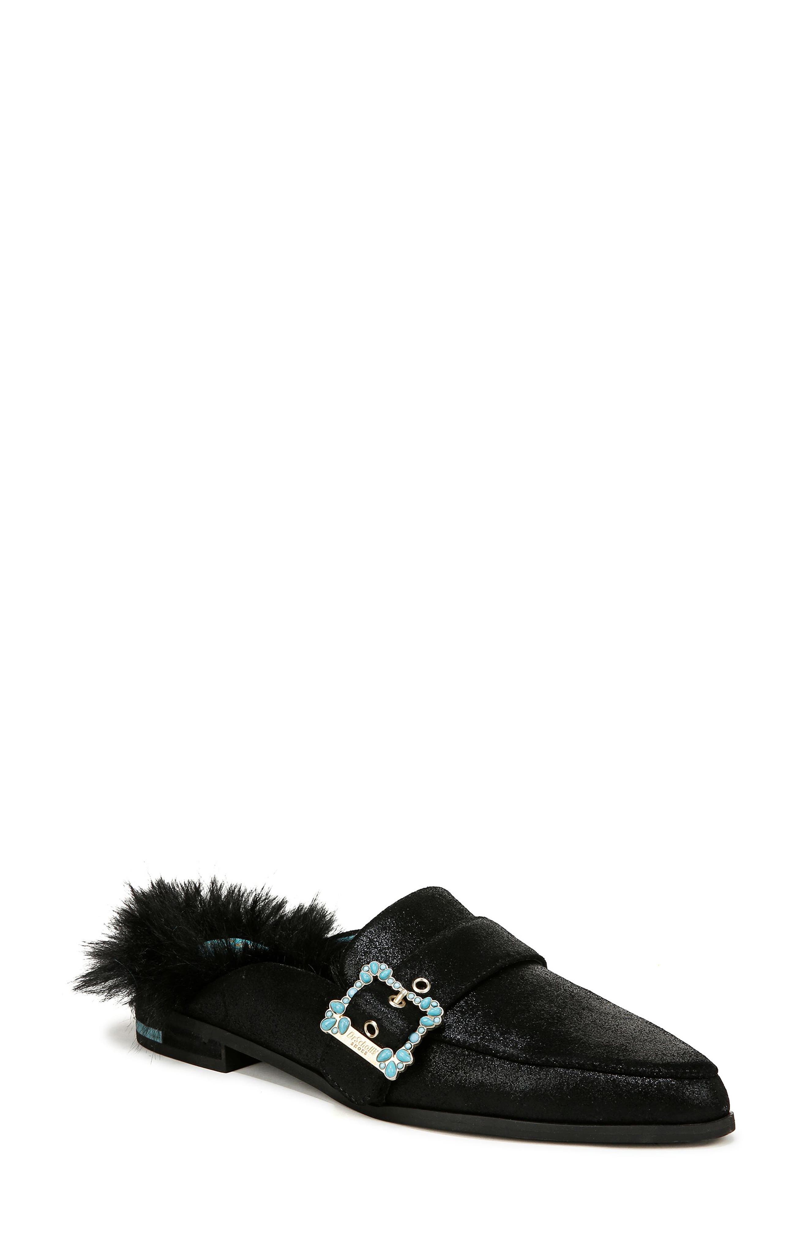 Dr. Scholl's x Iris Apfel Mr. Carl Faux Fur Mule, Main, color, 
