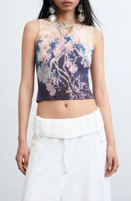 Desigual Floral Sleeveless Top