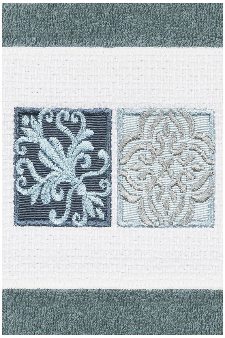 Vivian Embellished Hand Towel - Teal, Alternate, color, TEAL