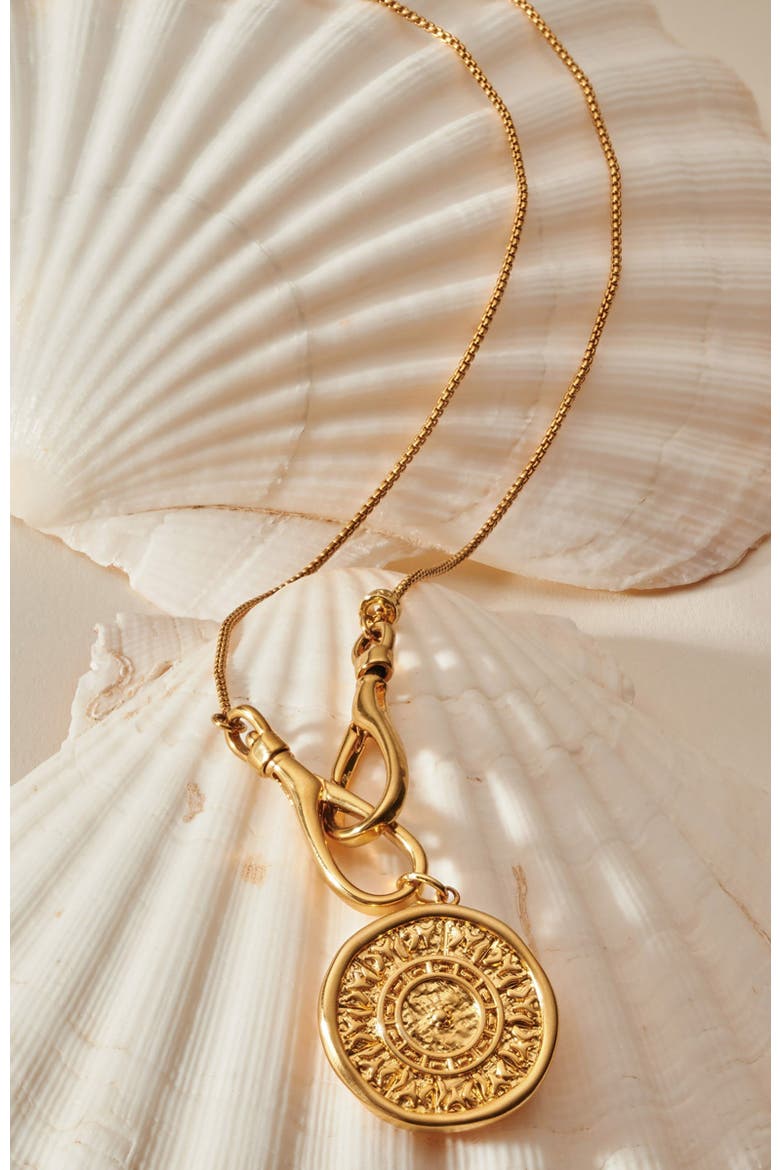 Ophena Necklace, Alternate, color, Gold