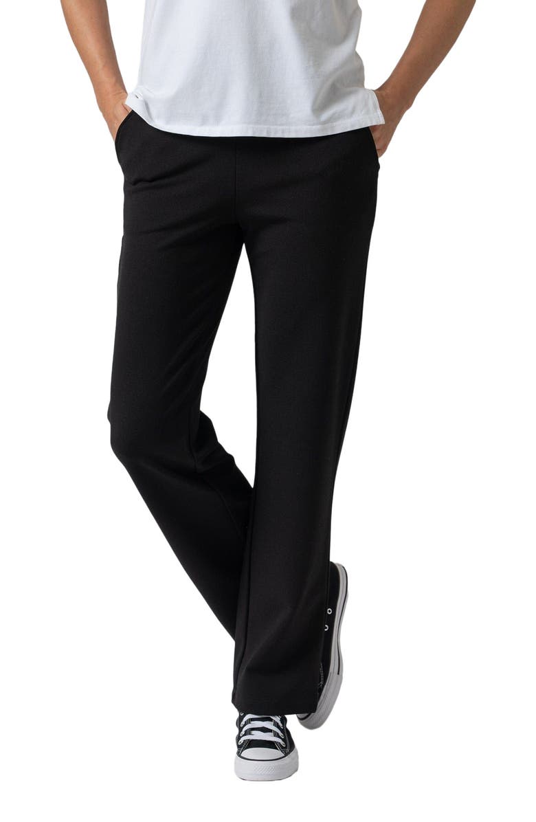 Saint + Sofia Runway Pant, Alternate, color, Plain Black