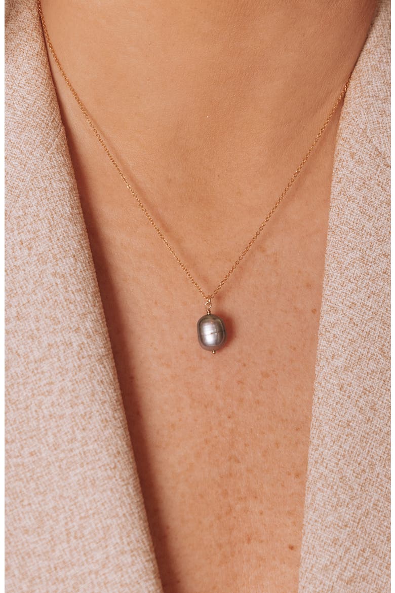 Adelle Pearl Necklace, Alternate, color, GOLD / PEACOCK