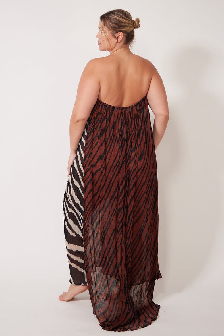 Gaia Dress Cover-up Dress, Alternate, color, Okapi