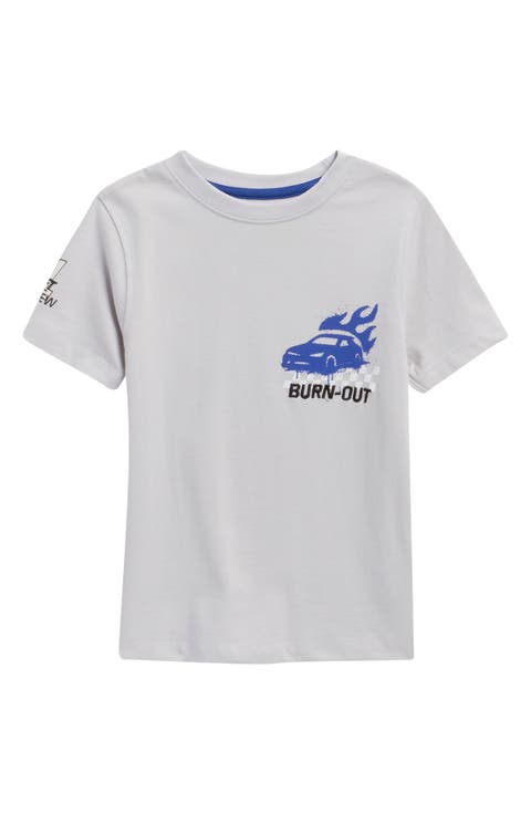 Kids' Burn-Out Car Graphic T-Shirt