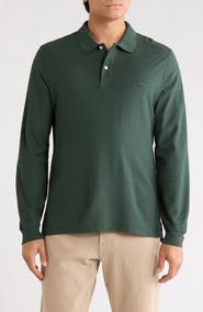 Rodd & Gunn Long Sleeve Cotton Jacquard Polo