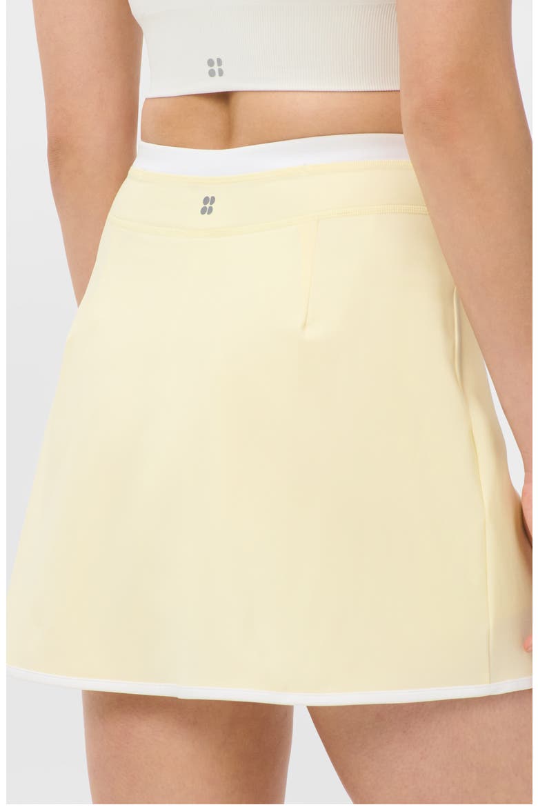 Performance Tennis Skort, Alternate, color, BUTTERSCOTCH YELLOW/ WHITE