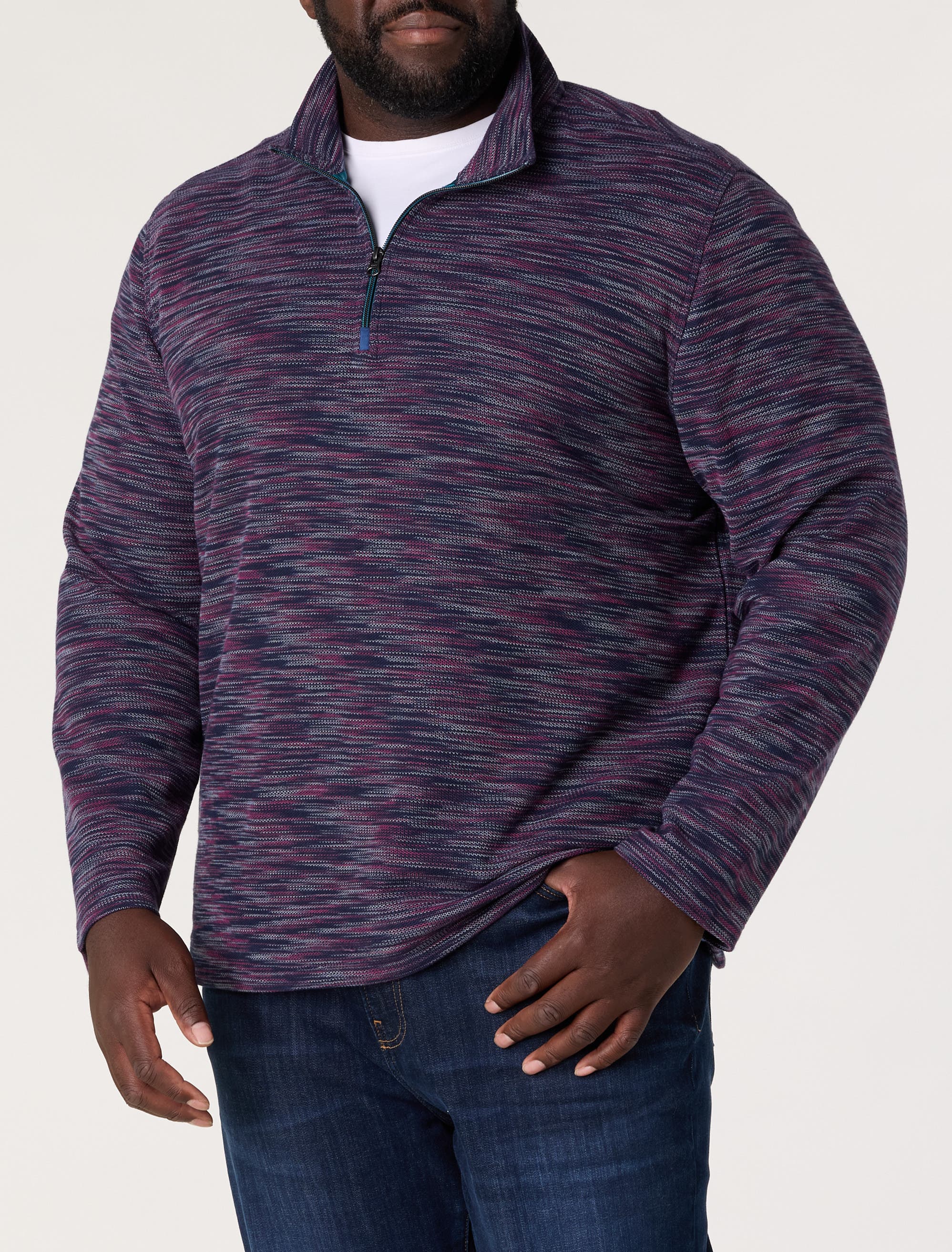 selected NAVY SPACEDYE