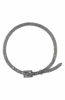 Vince Camuto Crystal Mesh Chain Belt