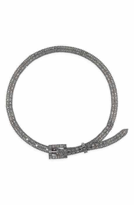 Vince Camuto Crystal Mesh Chain Belt
