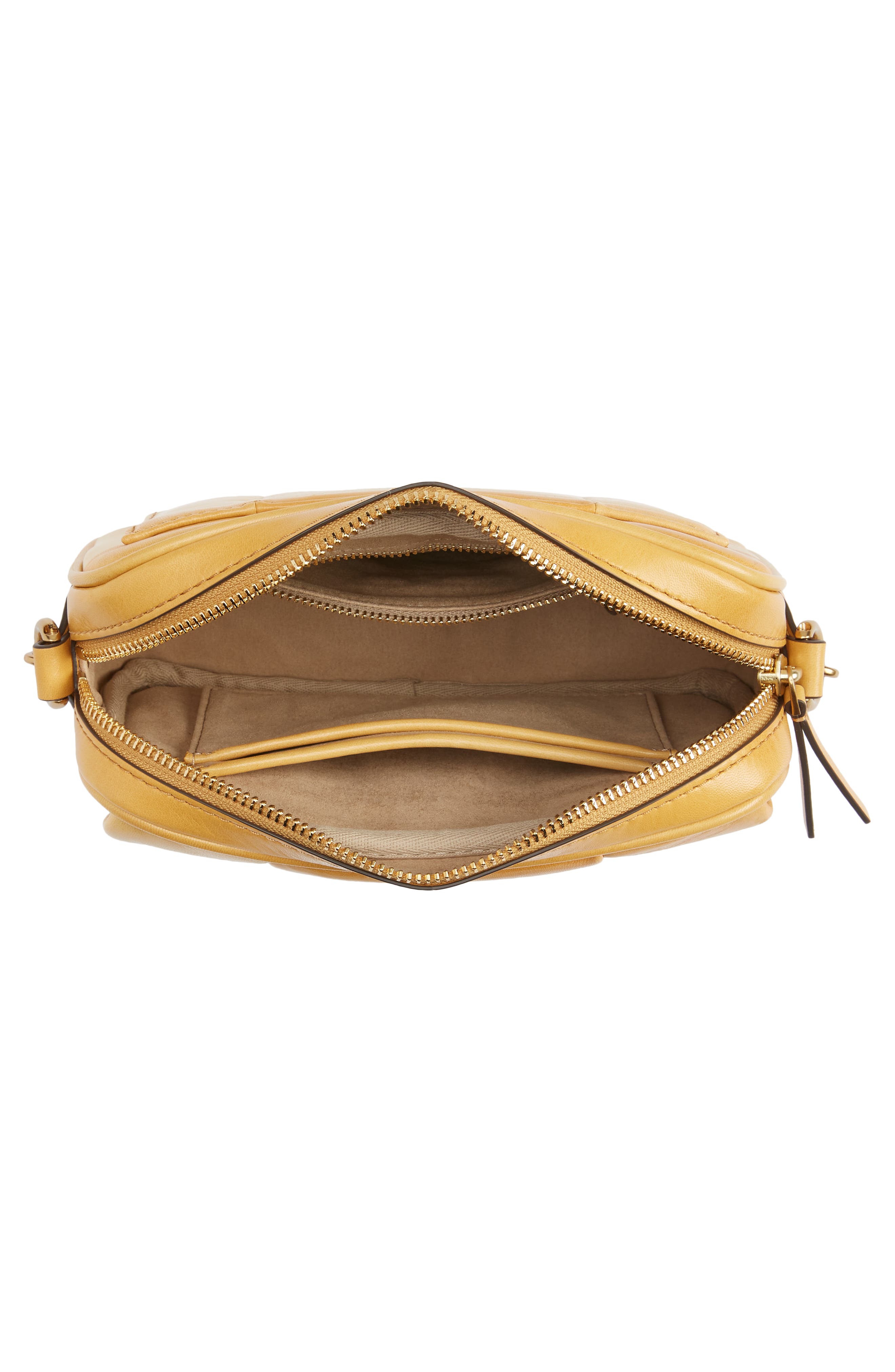 Tory Burch Kira Mini Leather Patchwork Camera Bag, Alternate, color, 