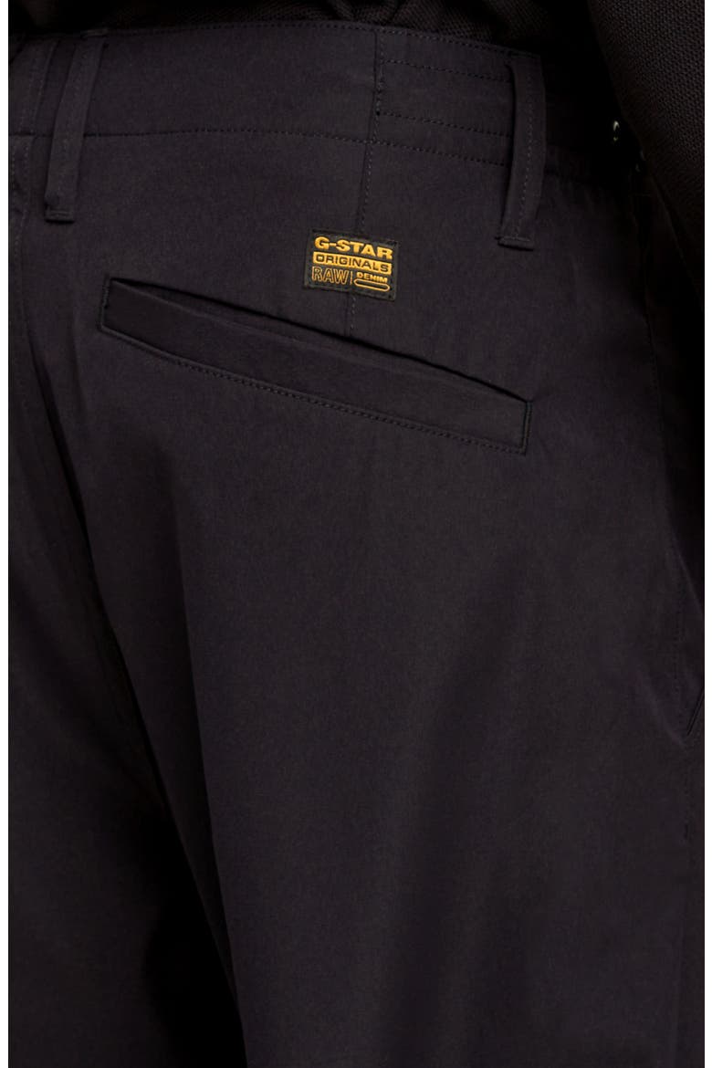 Relaxed Pleated Tech Chinos, Alternate, color, DARK BLACK