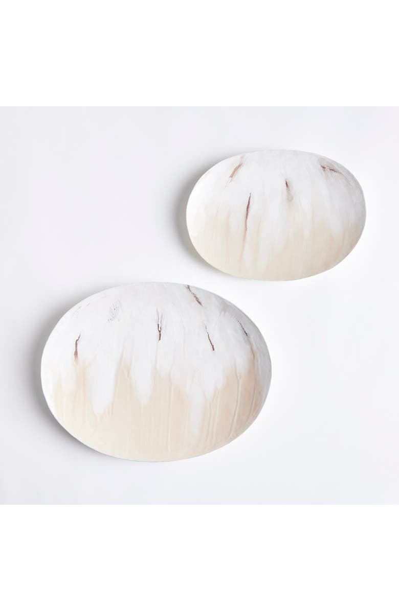 Napa Home & Garden Kona Decorative Plates Set of 2, Alternate, color, White