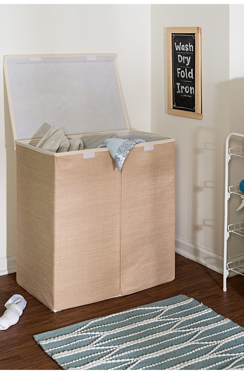 HONEY-CAN-DO Resin Double Hamper, Alternate, color, 