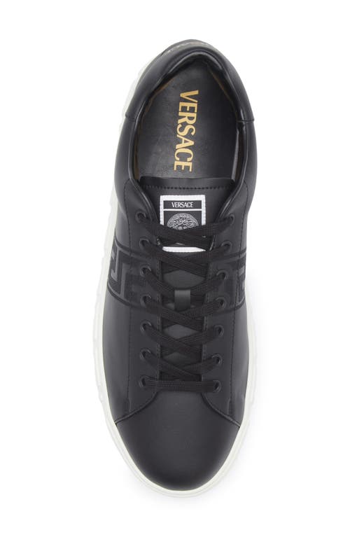 Versace Greek Sneaker In Black Black