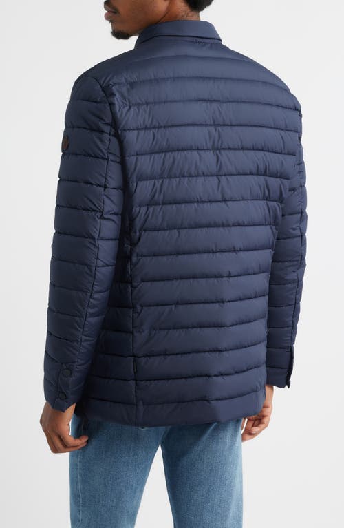 Save The Duck Elias Quilted Water Resistant Puffer Jacket In Blue