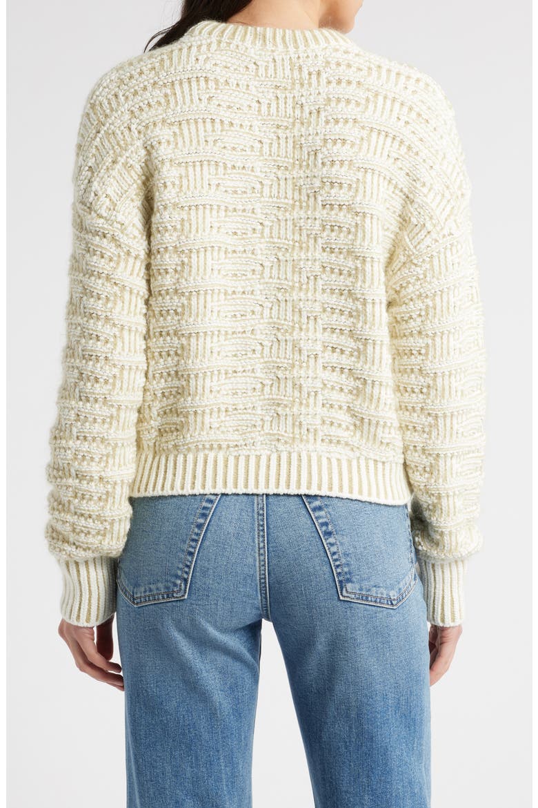 Flomira Sweater, Alternate, color, LIGHT BEIGE STRUCTURED KNIT