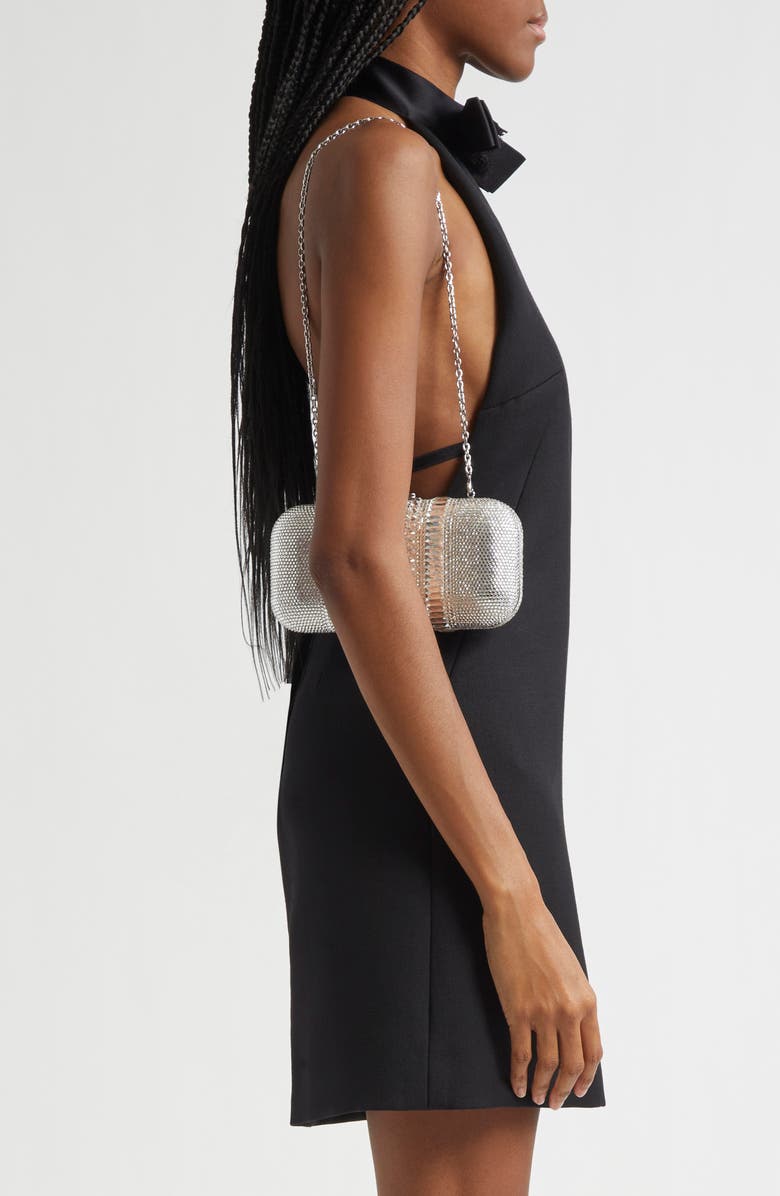 Judith Leiber Long Slide Crystal Minaudière, Alternate, color,