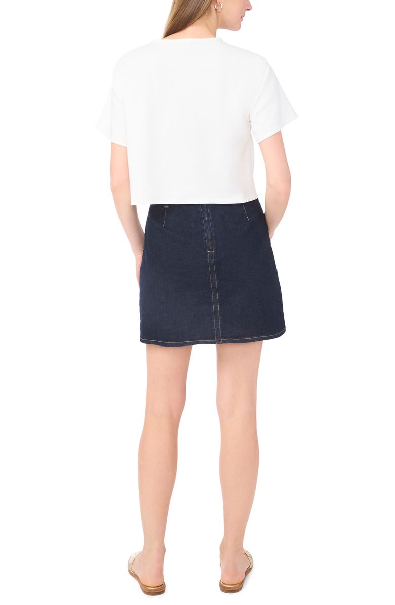 Vince Camuto Tie Front Top, Alternate, color, Ultra White