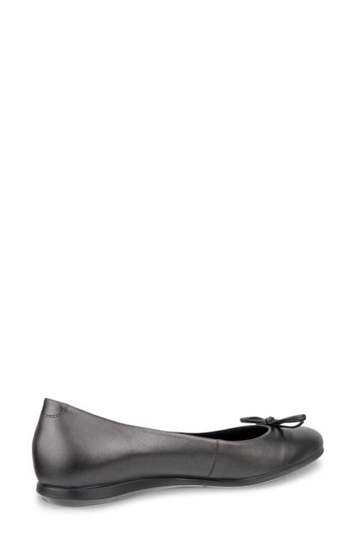 Ecco Touch Ballerina 2.0 Flat In Heavy Silver