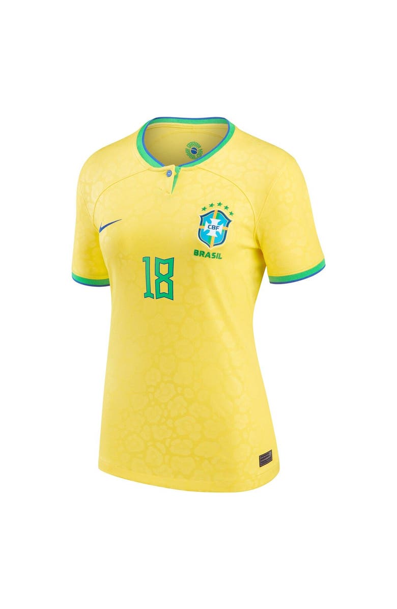 Nike Women's Nike Gabriel Jesus Yellow Brazil National Team 2022/23 Replica Home Jersey, Alternate, color, 