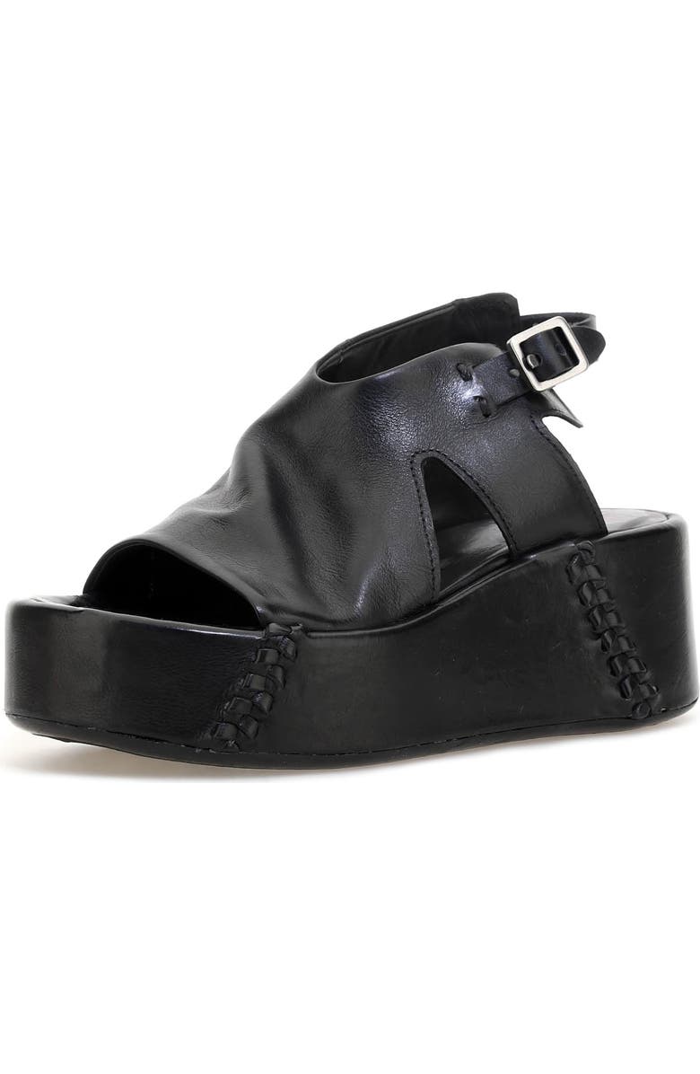 A.S.98 Maren Platform Sandal, Main, color, Black/ Black