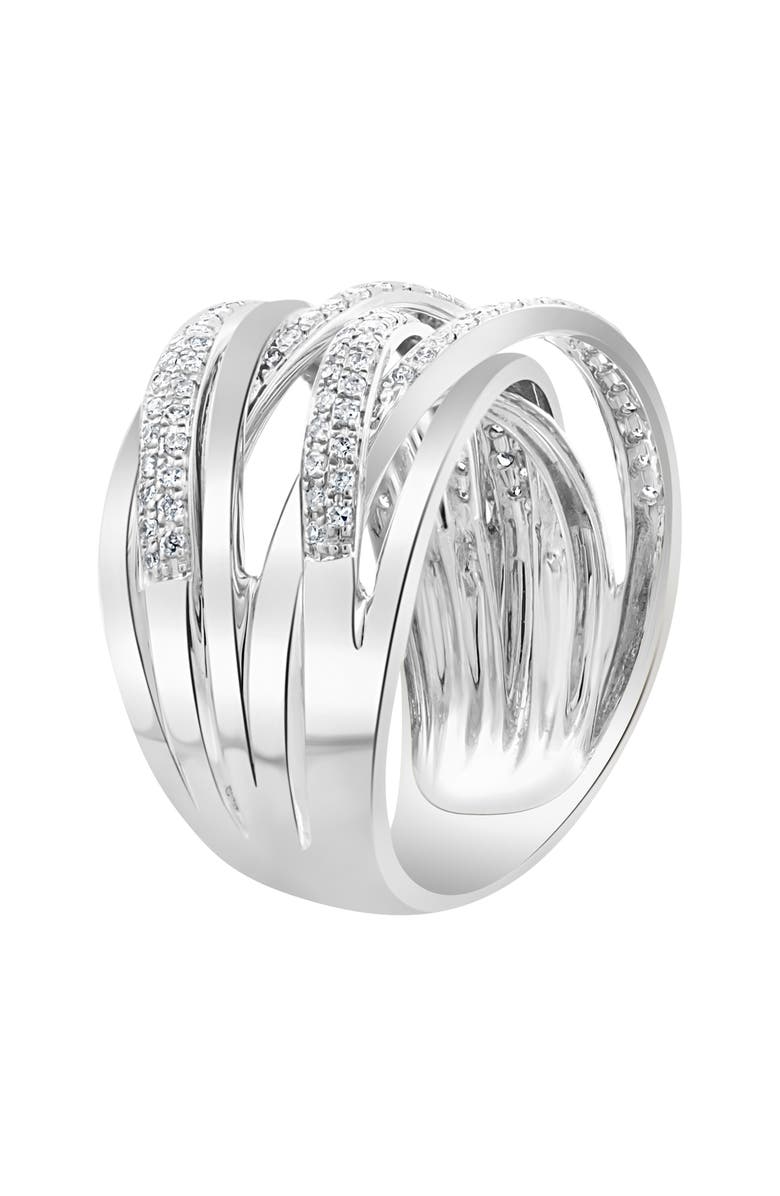 EFFY Sterling Silver Diamond Wrap Ring - 0.53 ctw, Alternate, color, 
