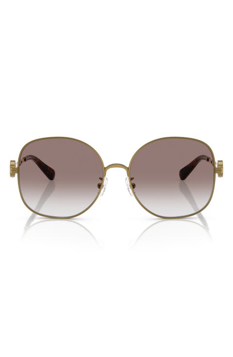 56mm Gradient Round Sunglasses