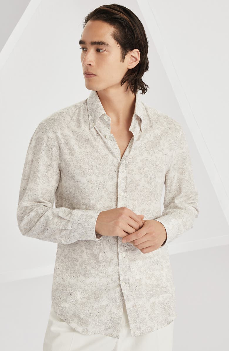 Brunello Cucinelli Button-down collar shirt, Alternate, color,