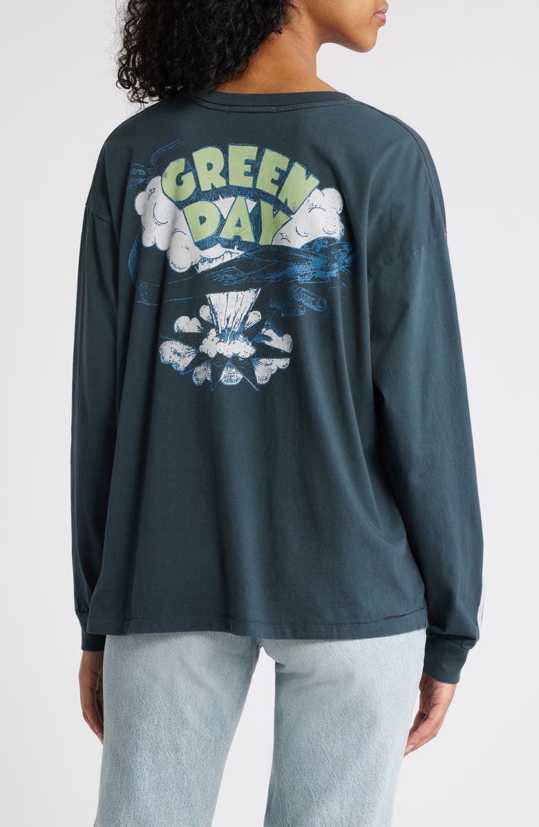 Daydreamer Green Day Dookie Long Sleeve Cotton Graphic T-Shirt, Alternate, color, 