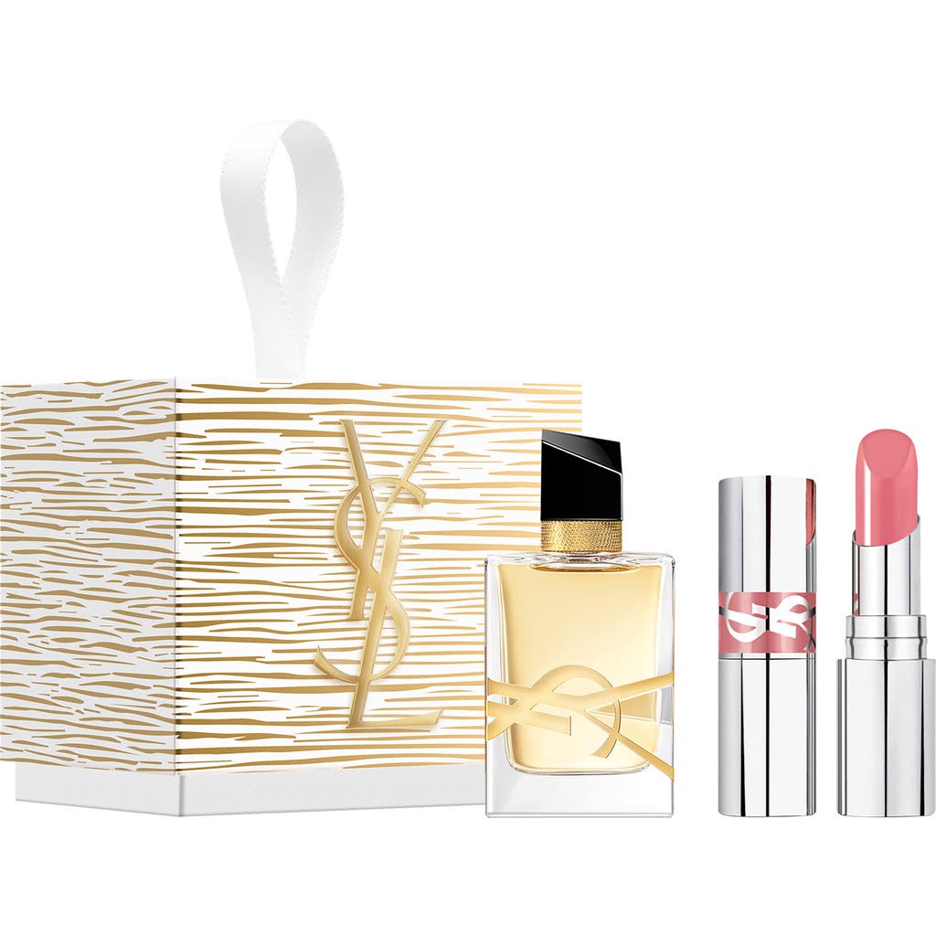 Saint Laurent Yves Libre Eau De Parfum & Loveshine Lip Oil Stick Set $51 Value In Transparent