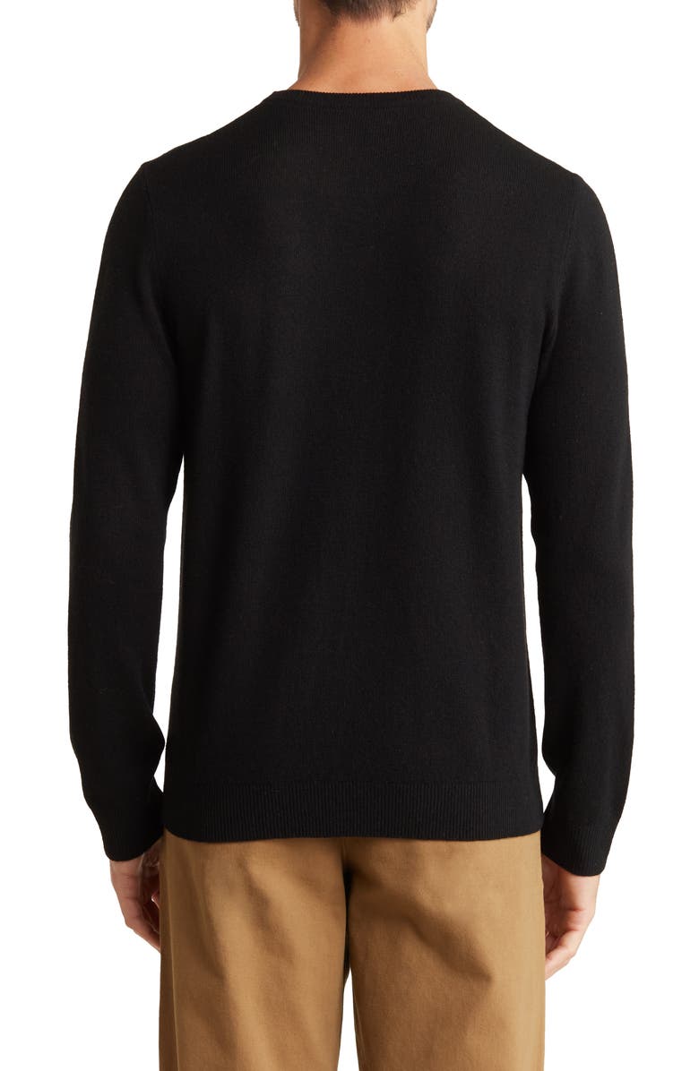 autumn cashmere Merino Wool & Cashmere Blend Crewneck Sweater, Alternate, color, 