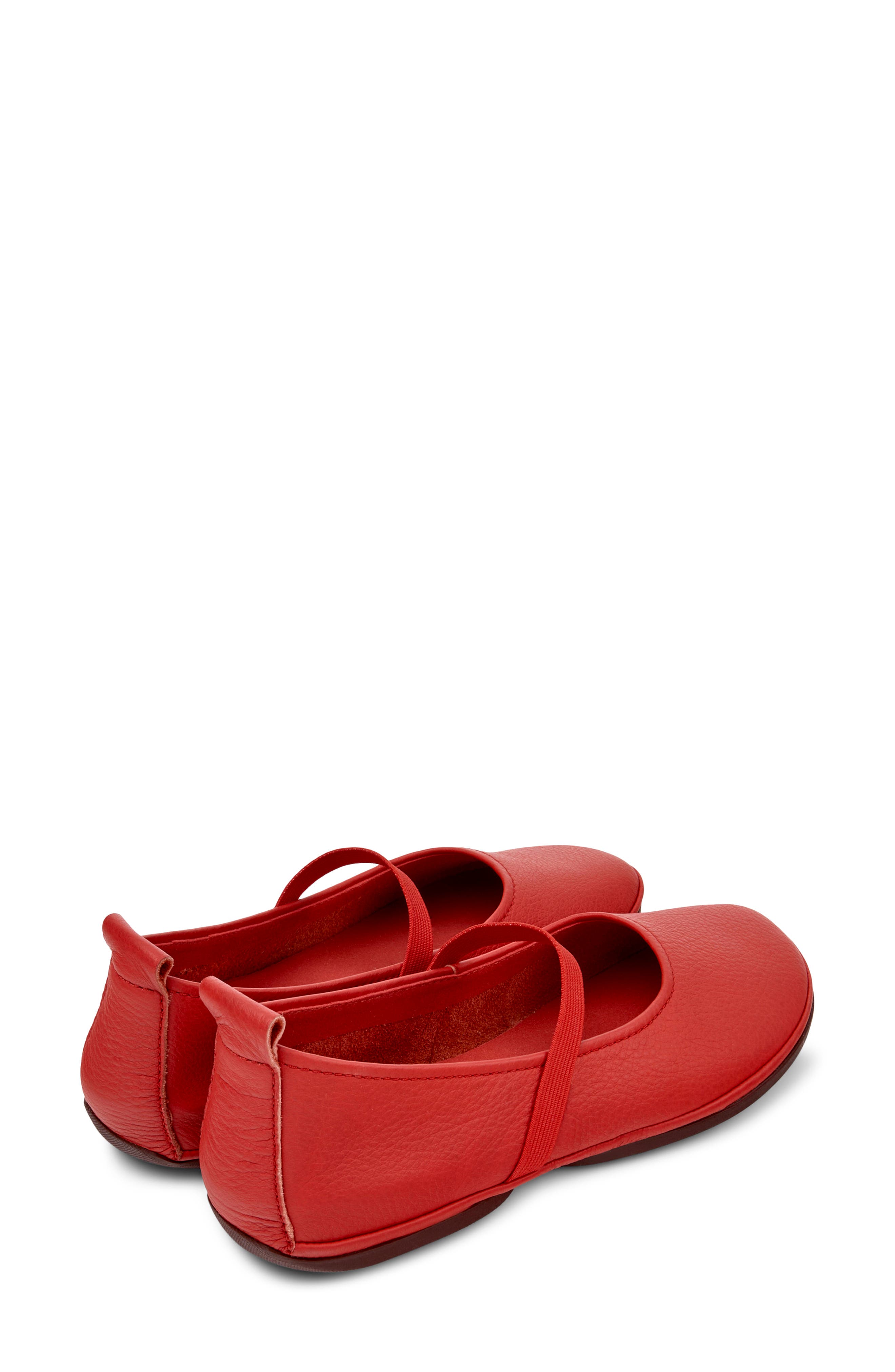 Right Nina Flat, Alternate, color, MEDIUM RED