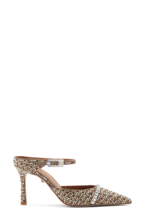 Kurt Geiger London Embellished Pointed Toe Ankle Strap Pump In Multi