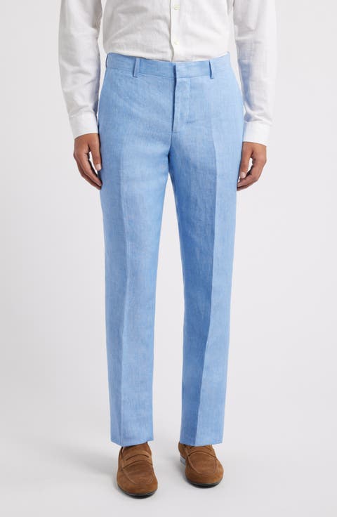 Henrik Trim Fit Italian Linen Suit Separate Pants (Regular & Big)