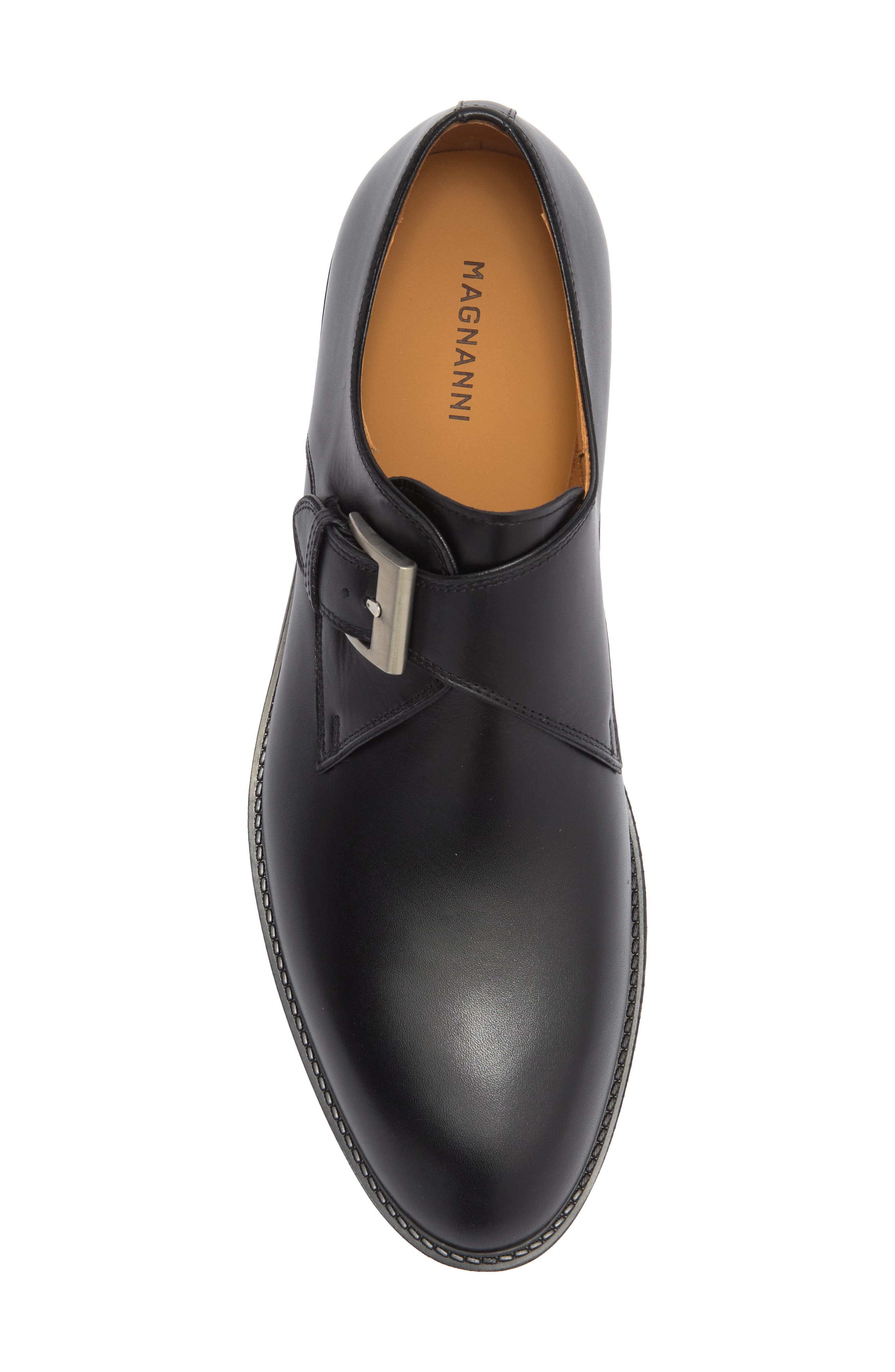 Magnanni Franklyn Monk Shoe, Alternate, color, Black