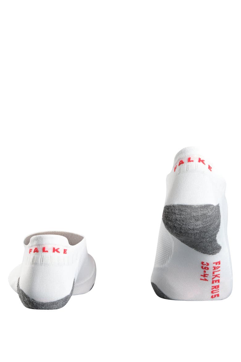 RU5 Race Invisible Running Socks, Alternate, color, White-Mix