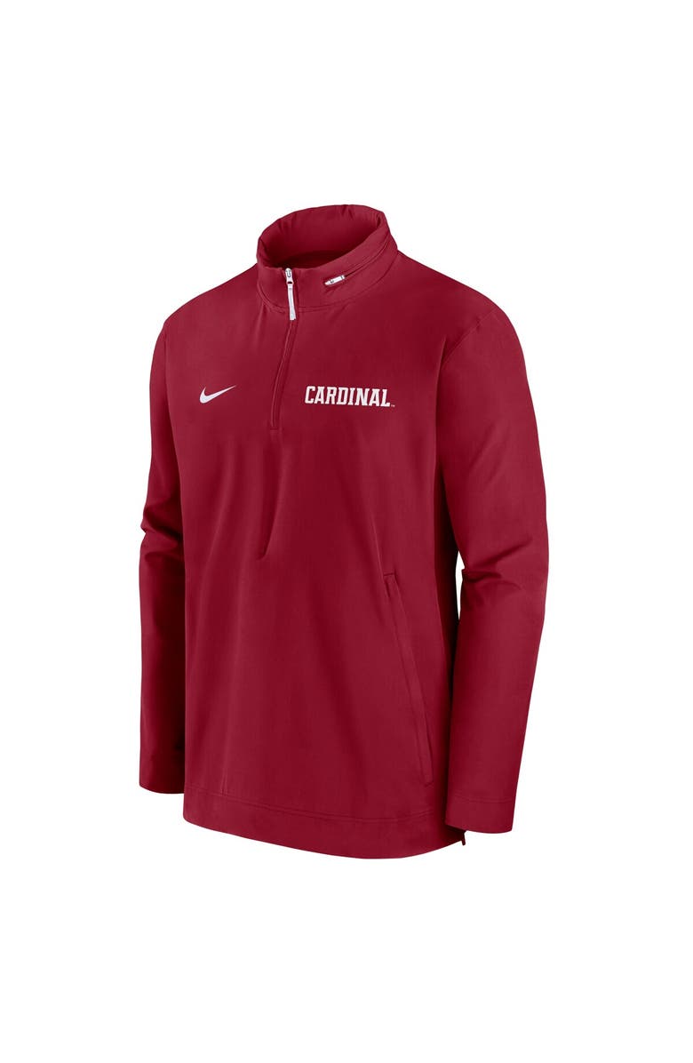 Nike Men's Nike Cardinal Stanford Cardinal Sideline Coaches Quarter-Zip Jacket, Alternate, color, Cardinal