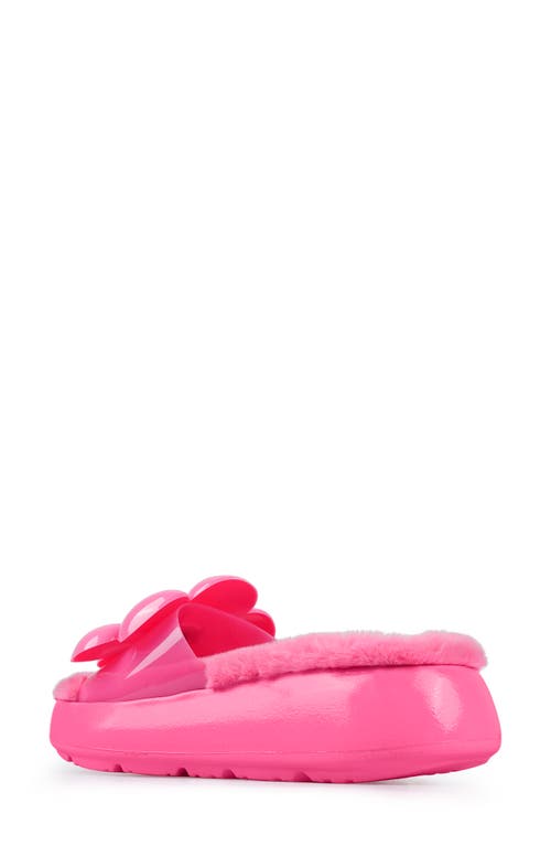 Zigi Cass Faux Fur Lined Sandal In Pink