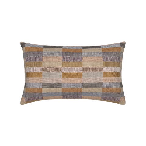 Mosaic Dimensional Indoor & Outdoor Woven Accent Pillow & Insert